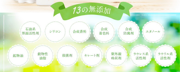13の無添加